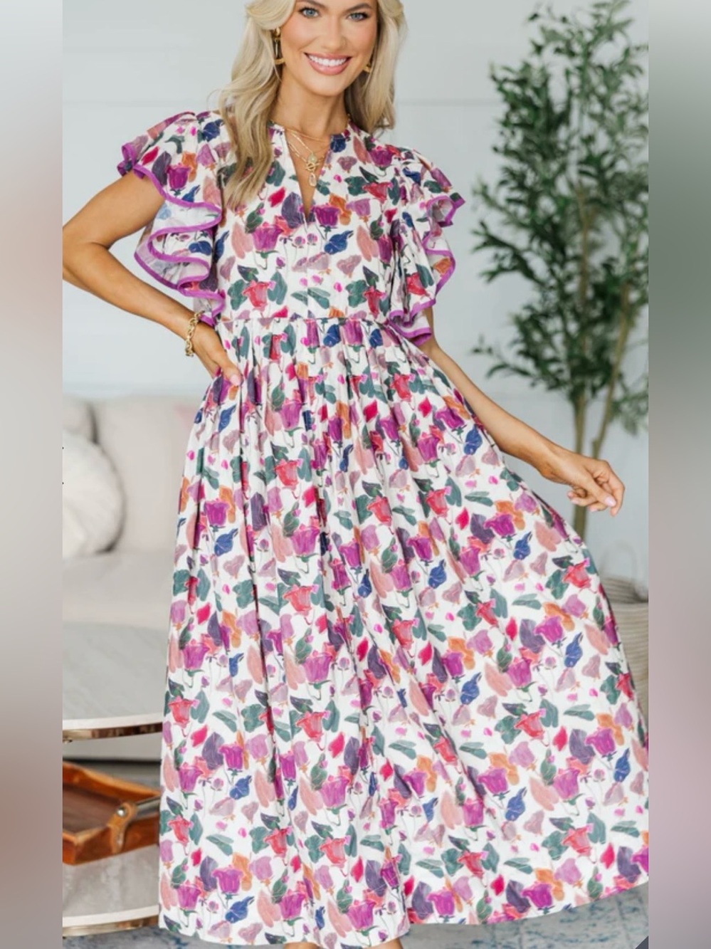 NURSING COLLECTION, shop the mint  Floral Midi Dress size Xs